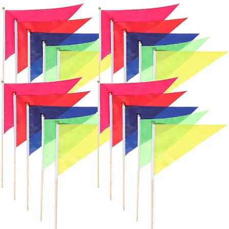 20 stk Banner Flag Røde Markering Flag Landmåler Flag Grænse Flag Markør Flag Lokalisering Flag