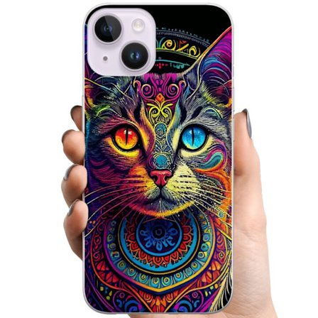 Kompatibelt Mobildeksel til Apple iPhone 15 Plus Katt