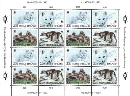 Finland 1993 - AFA 1191-1194 - Miniark - Postfrisk