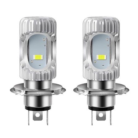 2 kpl Hs1 polttimo H4 moottoripyörän ajovalot Csp 1860 Smd Px43t 35/35w Kauko-/lähivalot 2000lm 6500k Dc 9-80v