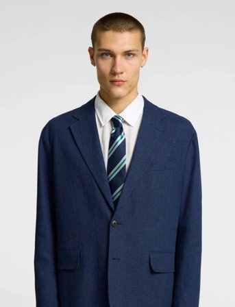 Selected Slhcharlie Silk Tie - Blue - ONE SIZE