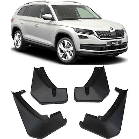 Roiskeläpät eteen ja taakse, lokasuojat, yhteensopiva 2017-2023 Skoda Kodiaq-Perfet-max -mallin kanssa