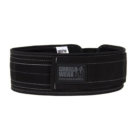 Gorilla Wear Gear 4 Inch Træningsbælte Nylon Sort