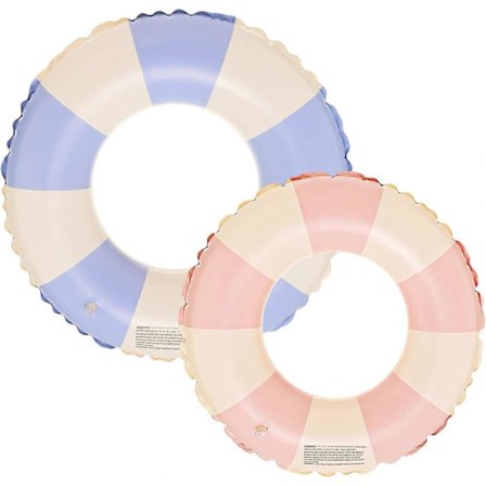 2 stk. oppustelig badering til voksne, baderinge til børn, oppustelige gummiringe, poolflydere, transparent flydende ring, baderør