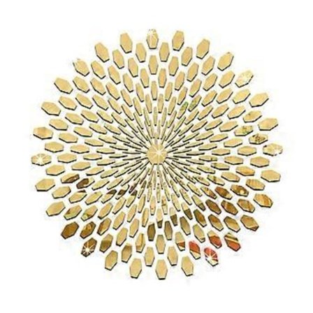 Akryl Spejl, Miljøbeskyttelse Boligdekoration, Selvklæbende 3D Blomsterdesign Spejl Vægdekoration, Aftagelig DIY Vægklistermærke til Soveværelse,