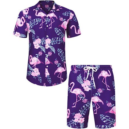 Hawaiian skjorta och shorts set för män