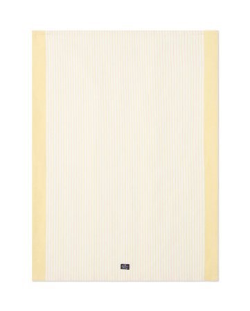 Lexington Stribet hør-blanding viskestykke, gul/hvid