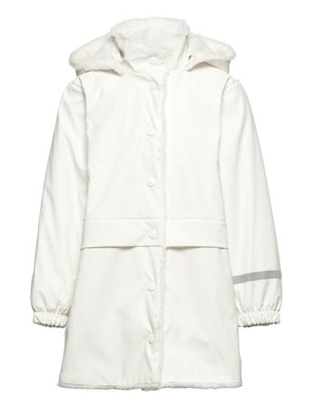 Raincoat Fur Lining Outerwear Rainwear Jackets Vit Lindex