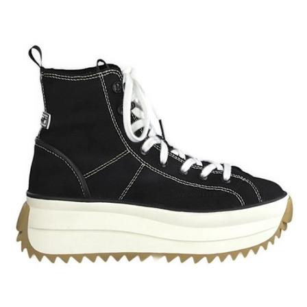 Trendiga damsneakers med hög ovandel - TAMARIS - 2520128 - Svart - Textil - Platta - Spetsar Svart 37