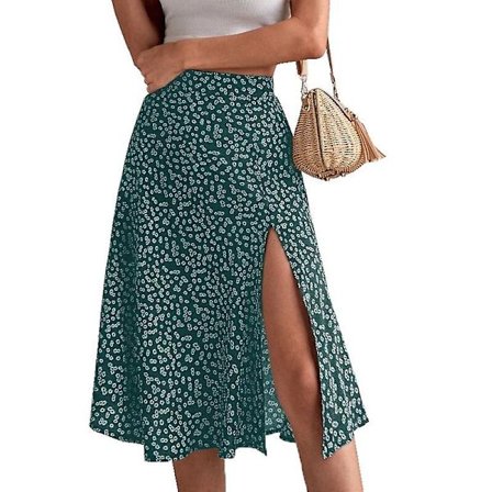 Charm Blooming, Täydellinen Muoto Esittelyssä - Hieno Lantiota Myötäilevä Korkeavyötäröinen Pitkä Mekko.3XL.vihreä