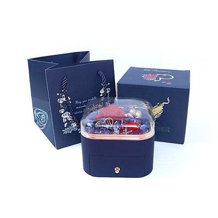 Luova uusi ruusu koru lahja laatikko säilötty kukka laatikko korvakoru sormus kaulakoru laatikko korut pakkaus laatikko