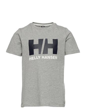 Jr Hh Logo T-Shirt T-shirts Short-sleeved Harmaa Helly Hansen