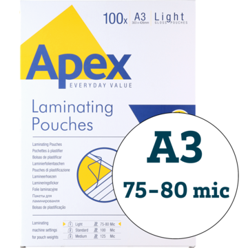 LAMINERINGSLOMME A3 75MIC