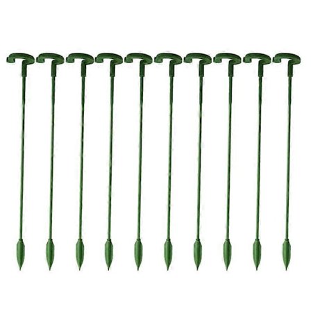 10 stk. Støttepinner for potteplanter, universell god støtte, lettvekts solsikke grønnsaker stilk glassfiber støttepinne for hage Qinhai