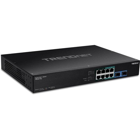 TRENDnet TPE BG102G - switch - 10 porter - ikke-styrt - rackmonterbar - TAA-samsvar