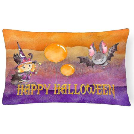 Lilla och fladdermus tyg dekorativ kudde