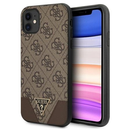 Guess 4G Triangle Collection-etui til iPhone 11 6.1" / Xr 6.1" - brun