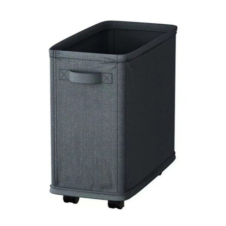 Slim Laundry Basket with Wheels Large Capacity Strong Load-Bearing Foldable Design Laundry Hamper Dirty Clothes Basket Dark Gray