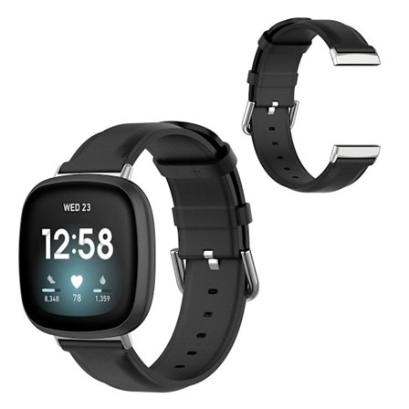 Fitbit Sense / Versa 3 rostfritt stål klockarmband - svart