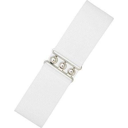 Retro Vintage Bälte | Elastiskt Bälte Damtillbehör | 50-tals Sjuksköterskebälte | Stretchbälte Med Silverspänne & Spänne | Midjebälte För Klänning