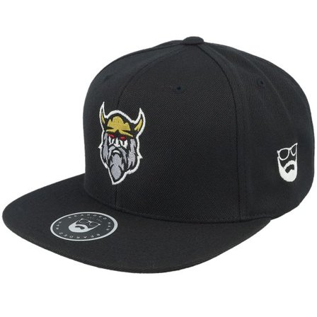 Bearded Man - Svart snapback Keps - Norhbeard Black Snapback @ Hatstore