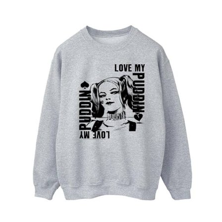 DC Comics Suicide Squad Harley Love Puddin Sweatshirt M Sp