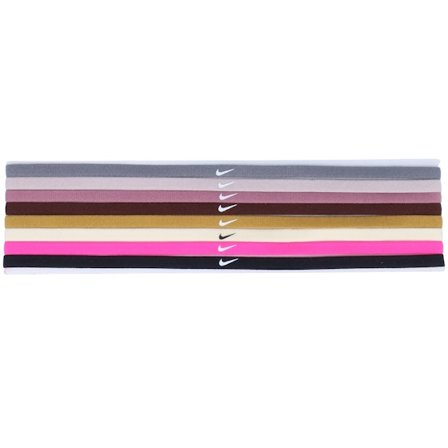 Nike - Multi headband Bonnet - 8 Pack Skinny Gunsmoke/Violet/Plum Hairbands @ Hatstore
