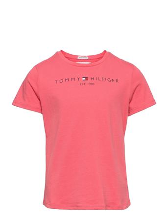 Essential Tee S/S T-shirt Lyserød Tommy Hilfiger