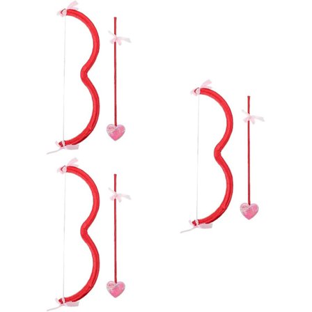 3-delad set Cupidos pilbåge älskade ängel ängel kostym barn cosplayröd