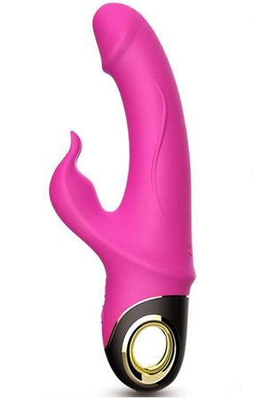 Meteror Vibrator Rabbit Rotator Dildo 22,5 cm - Woome.pl
