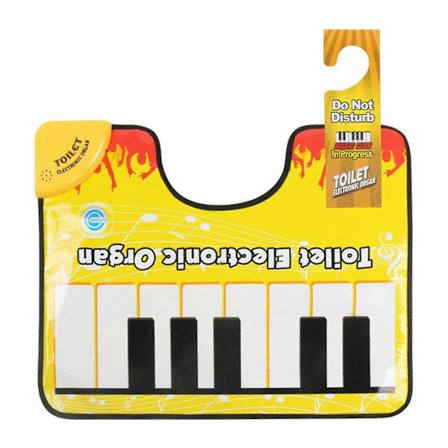 【14y】Potte Piano Ljudande Matta Badrum Rolig Tå Tippande Musikaliskt Keyboard Toalett Golvmatta