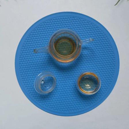 30cm Large Silicone Mat Coaster Heat Resistant Placemat Honeycomb Nonslip Pot Holder Table Mat Round Cup Mat Kitchen Accessories
