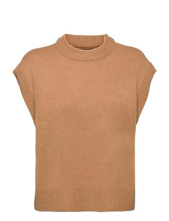 Onlmatilda S/L Vest Cc Knt Brown ONLY