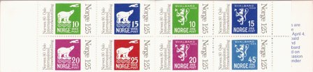Norge 1978 - AFA 789Co - 796Cn - Postfrisk hæfte