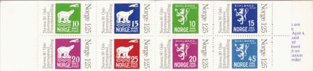 Norge 1978 - AFA 789Co - 796Cn - Postfrisk hæfte
