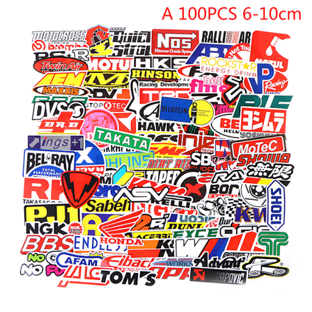 100 KPL Kilpa-autotarrat Graffiti JDM Auton Muokkaus Waterp A