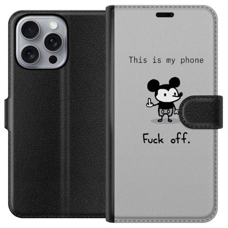 Kompatibelt Plånboksfodral till Apple iPhone 16 Pro Max Fuck Off