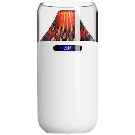 ING 360ML Æterisk Olie Diffuser Luftfugter 7 Farver Flamme Stemningslys Lydløs Ultralyd Aroma Diffuser til Soveværelse Spa og Hvid Mini Luftfugter