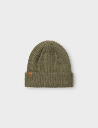 Lil'Atelier Nmnnanson Knit Hat1 Lil - Khaki green - 51-52