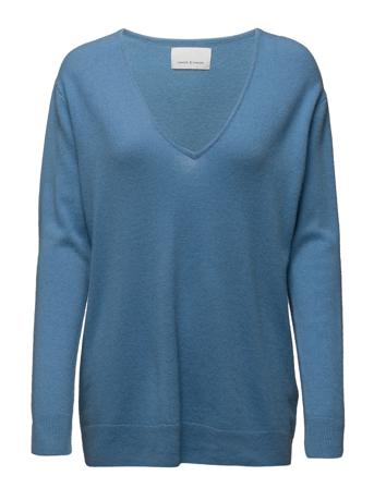 Boston V-Neck 6304 Villapaita Sininen Samsøe Samsøe
