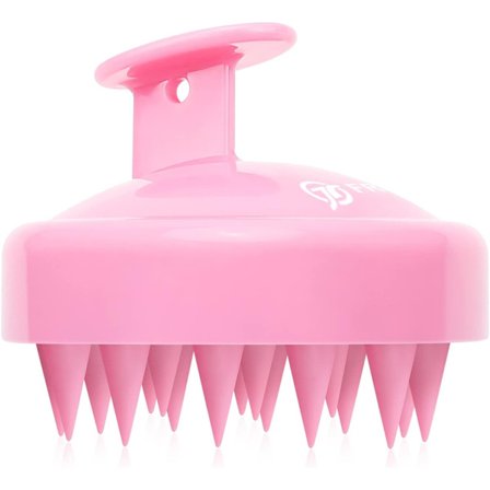 Schampo hårborste med silikonnod för peeling och huvudmassage, hårbottenmassageborste