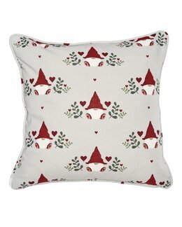 Putetrekk God Jul med trykt motiv 2-pk Grå