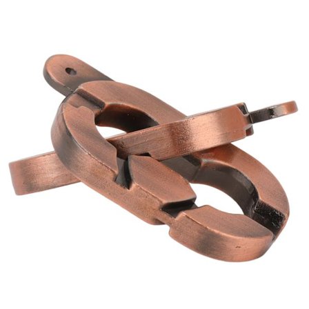 Hjernetrim-puslespill i metall, intelligenslåsende leketøy, IQ-test, puslespill, leker for voksne, antikk kobbertrådtegning