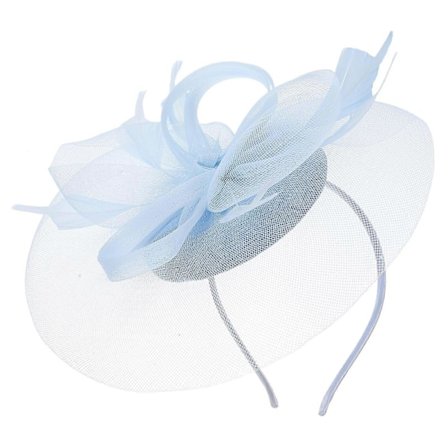 Fascinator Hat Te Selskab Hat Fascinator Mesh Hårbøjle Kvinder Fascinator til Bryllup (FMY)