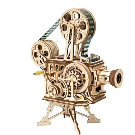 3D Hånd Sveiv Film Projektor Tre Modell Bygningssett