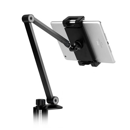 Flexibel mobilhållare för skrivbord, universal, svart