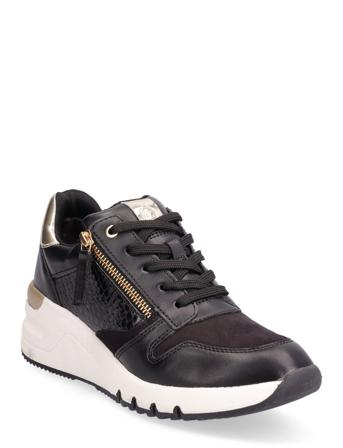 Woms Lace-Up Låga Sneakers Multi/mönstrad Tamaris