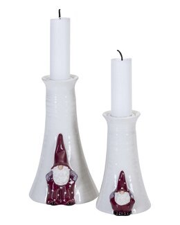 Stager Jul Elmer & Max 2-pak Hvid