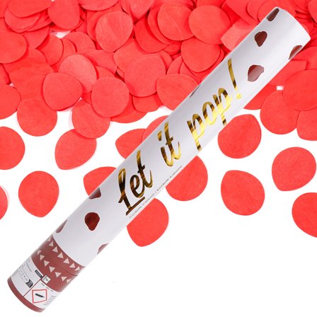 Konfettitykki Ruusun Terälehdet Punainen 40 cm