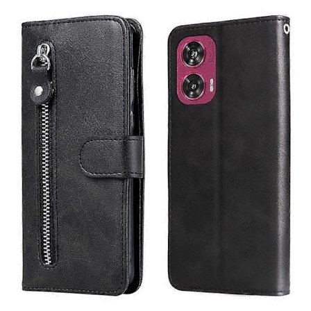 Flipfodral för Motorola Edge 50 Fusion 5G Plånbok Kalvskinnsstruktur PU Läder Telefonskal